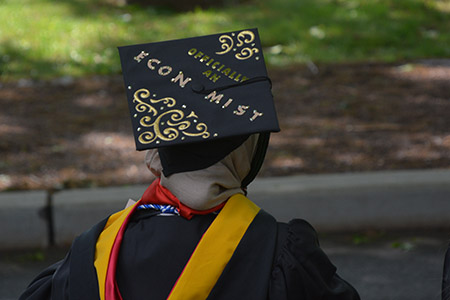 Undergraduate student cap-n-gown